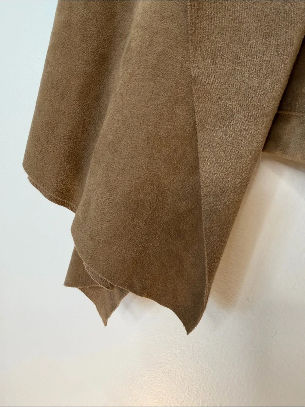 Katherine Barclay Faux-Suede Vest in Camel Brown size medium taupe Montreal